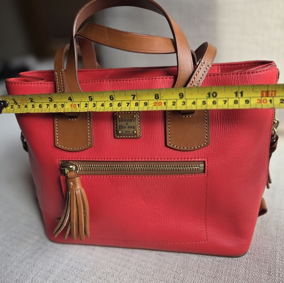 Dooney & Bourke Pinkish-Red Leather Handbag - Picture 9 of 9